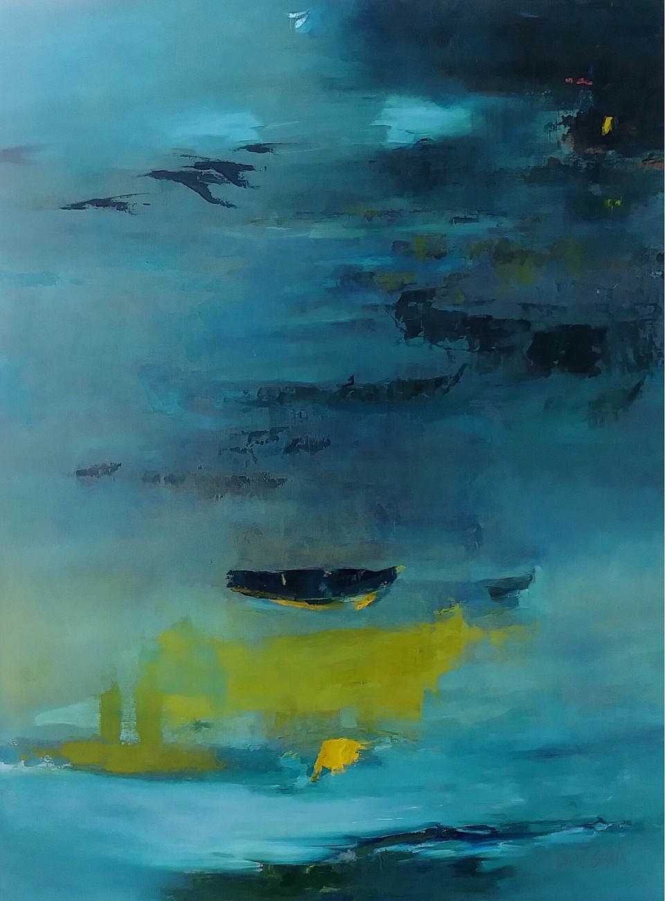 « les Battures » huile sur toile galerie 30x40 pouces