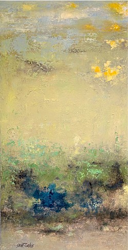 Un jour de printemps huile sur toile 18x36 pouces.    1350$
