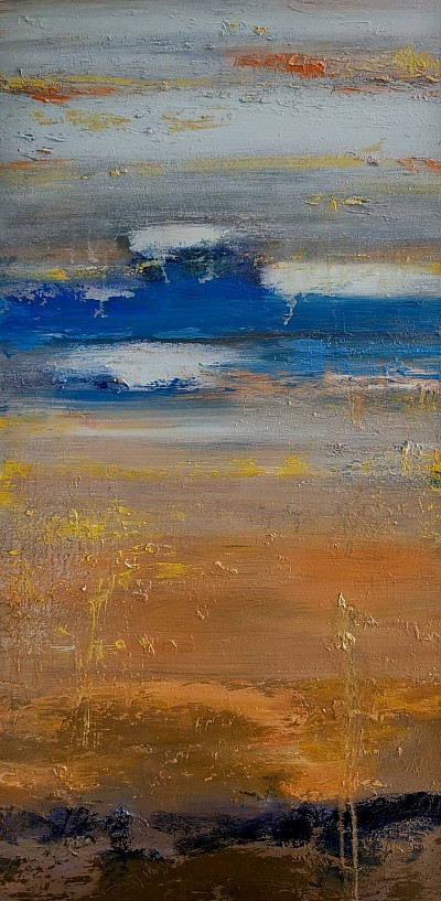 De ma série des Battures huile sur toile 15x30 pouces 2026